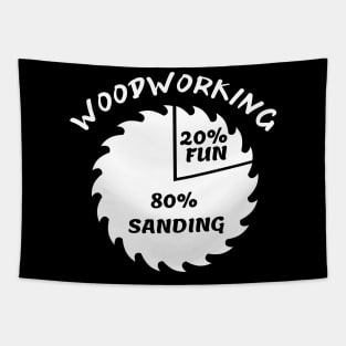 Funny Woodworker Tapestry