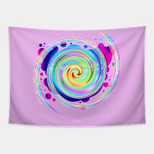 Amazing Rainbow circle effects Tapestry