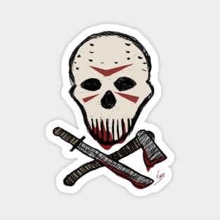 Jason - Skull and Crossbones Magnet