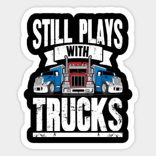 Truck Driver Trucker Fire ice road Truckers Gift Sticker