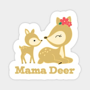 Mama Deer with Baby Deer Magnet