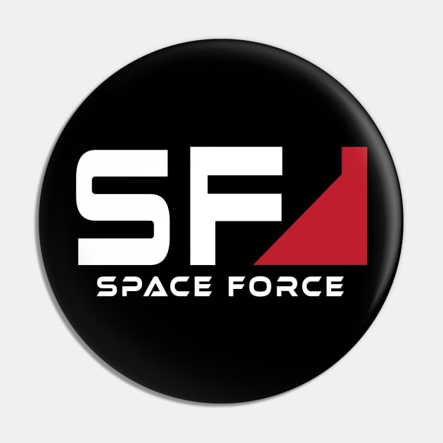 Space Force gaming T-shirt Pin by kmpfanworks