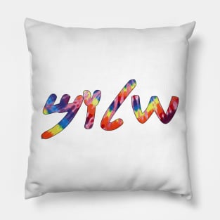 Shalom - Peace (Paleo-Hebrew, Tie-Dye) Pillow