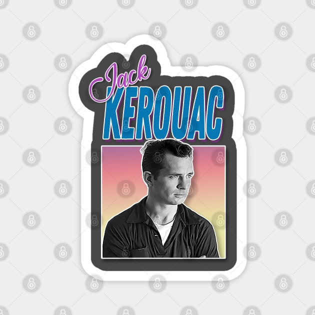 Jack Kerouac ∆∆∆ 90s Styled Retro Graphic Design Magnet by DankFutura