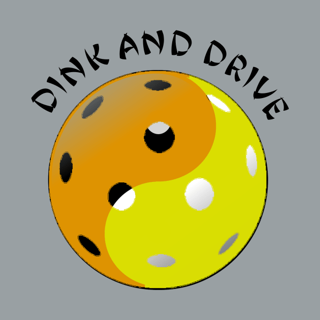 Pickleball Logo Size, Dink and Drive / Yin and Yang by numpdog