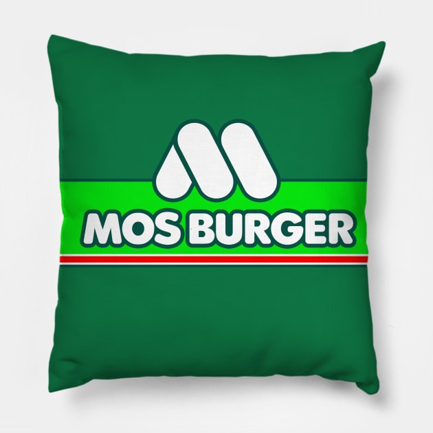 MOS Burger (Mountain Ocean Sun) Pillow by DCMiller01