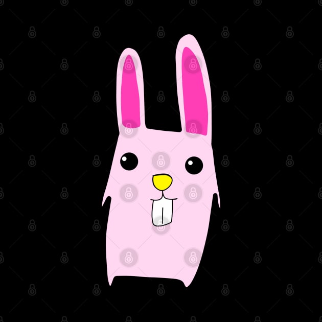 pink color bunny showing cute teeth by FzyXtion