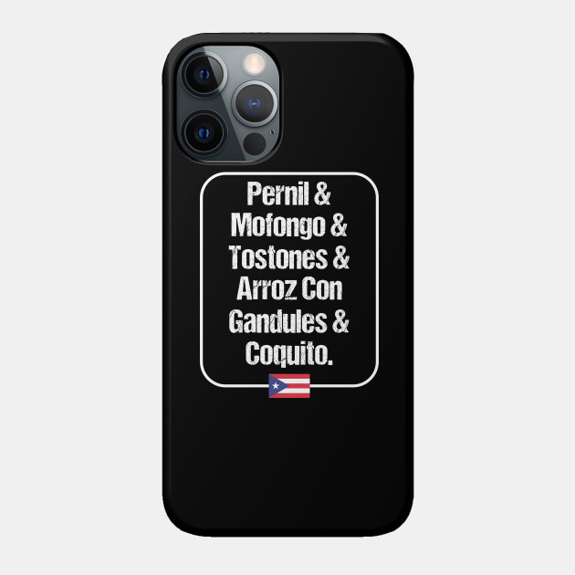 Pernil Mofongo Tostones Arroz Con Gandules Coquito Puerto Rican Food Puerto Rican Food Funda Para Moviles Teepublic Mx