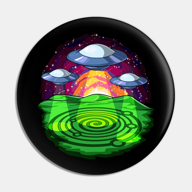 Alien Abduction Crop Circles Pin by underheaven