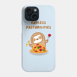 Endless Possibilities Pasta Sloth Phone Case