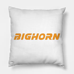 Bighorn Orange Logo Pillow