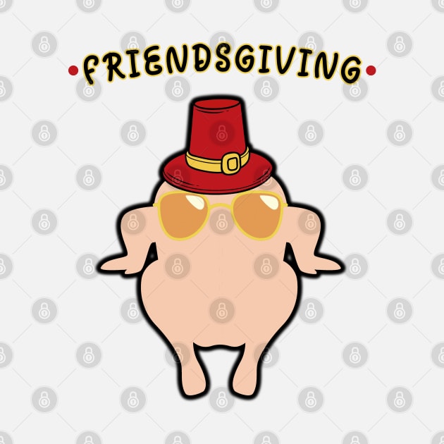 Friendsgiving  Funny Turkey day Thaksgiving sticker by Fifi Art