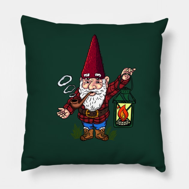 Hip Gnome Pillow by Moe Tees