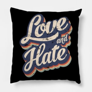 Love and Hate Pillow