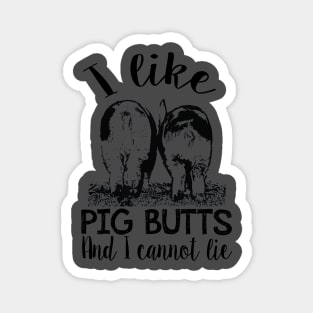 Cute Pig Buts Design. Magnet