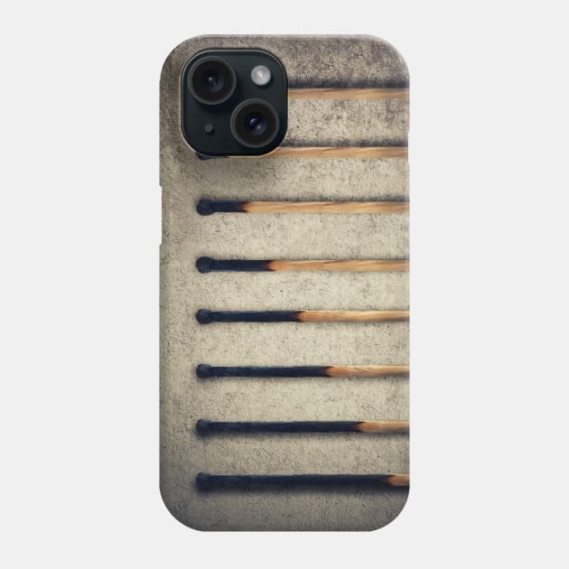 burnt matches stairsteps Phone Case by psychoshadow