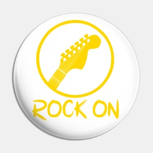 Strum the Beat - ROCK ON Guitar Pin