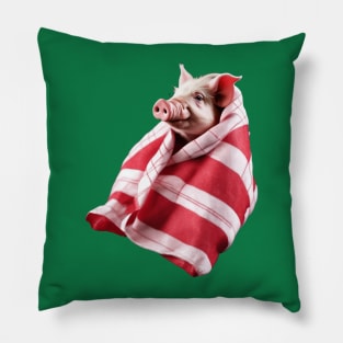 Funny Festive Pigs in Blankets Christmas Pun 2 Pillow