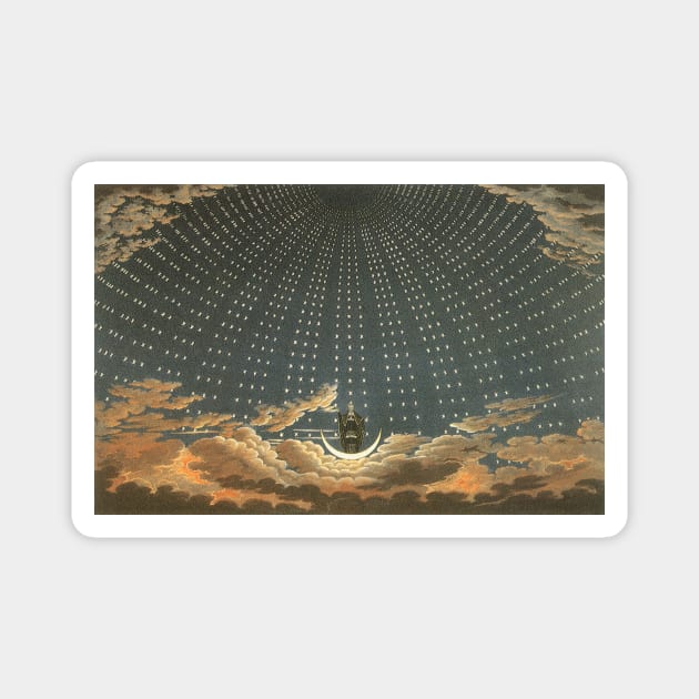 The Arrival of the Queen of the Night by Karl Friedrich Schinkel, 1815 Magnet by MasterpieceCafe