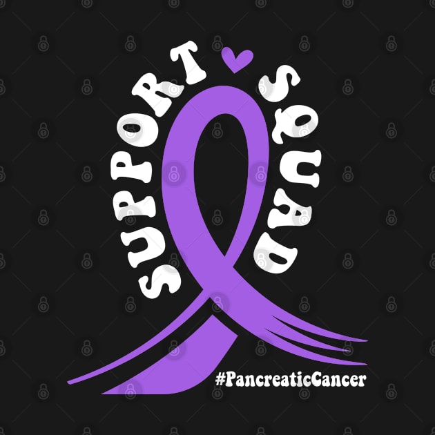 Pancreatic Cancer Ribbon Support Squad by TShirtHook