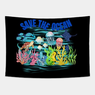 SAVE THE OCEAN! Tapestry