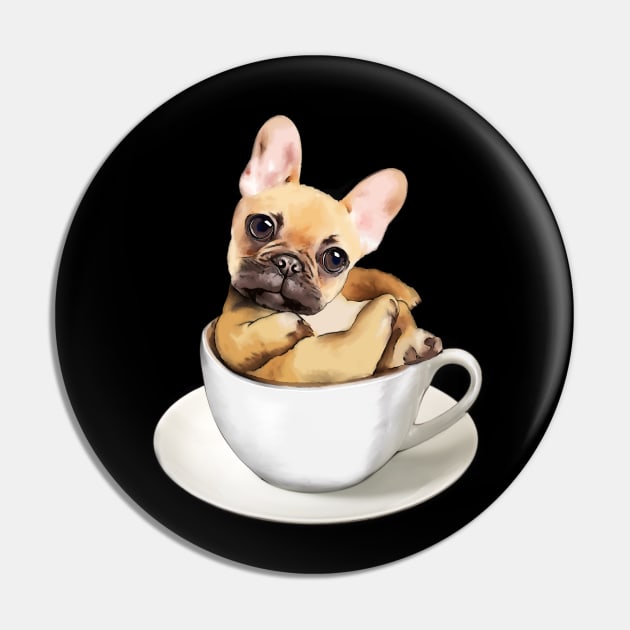 French bulldog donuts and coffee cup Pin by Collagedream