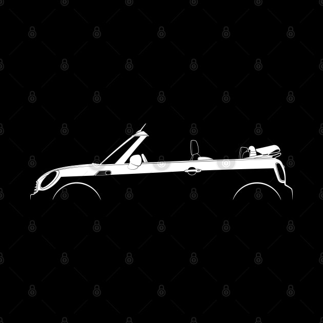 Mini Cooper Cabrio (R57) Silhouette by Car-Silhouettes