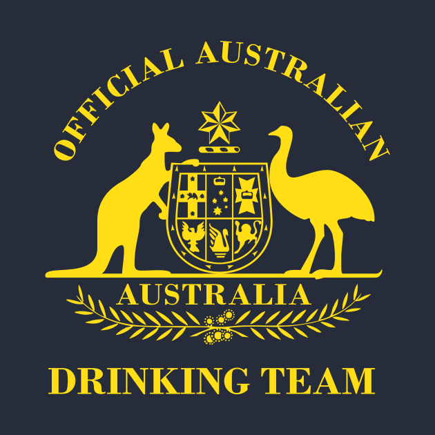 Official Australian Drinking Team by garbagetshirts