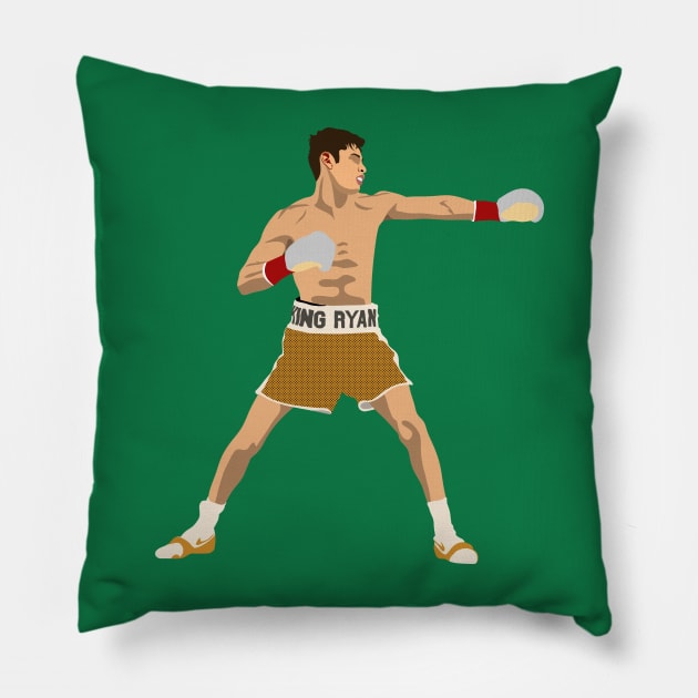 king ryan the boxer Pillow by rsclvisual
