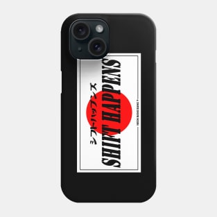 JDM "Shift Happens" Bumper Sticker Japanese License Plate Style Phone Case