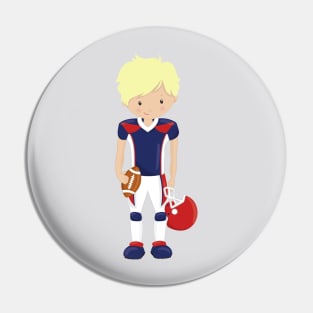 Rugby, American Football, Cute Boy, Blond Hair Pin