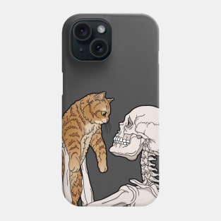 hello orange cat friend Phone Case