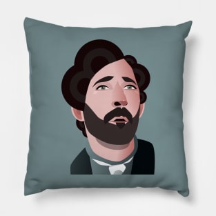 Victorian gentleman in a cravat Pillow