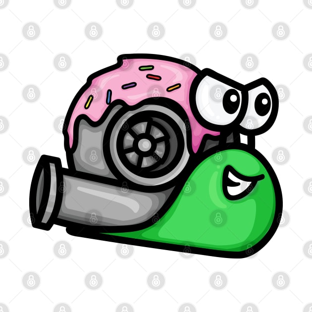 Turbo Snail - Blue and Pink Donut by hoddynoddy