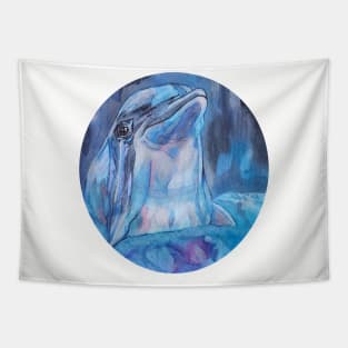 Lovely Friendly Dolphin Tapestry