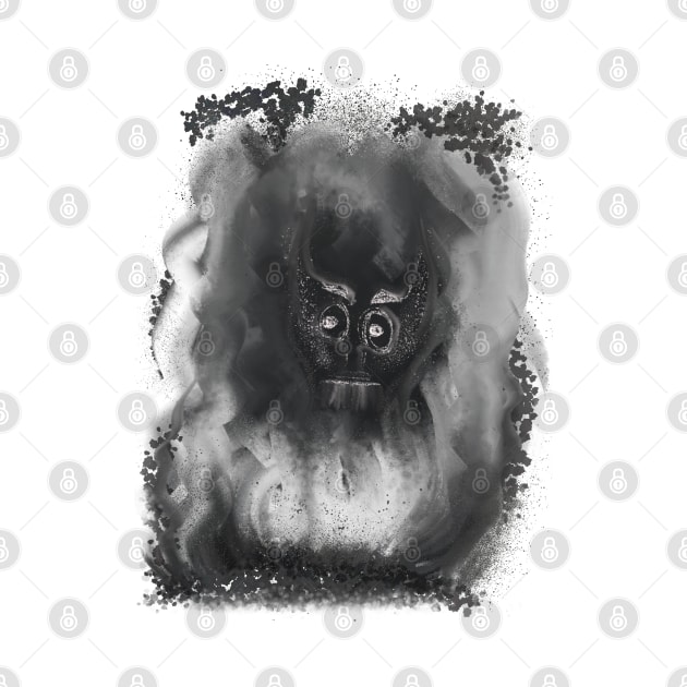 BLACK AND WHITE FIRE MONSTER by jayakbariart