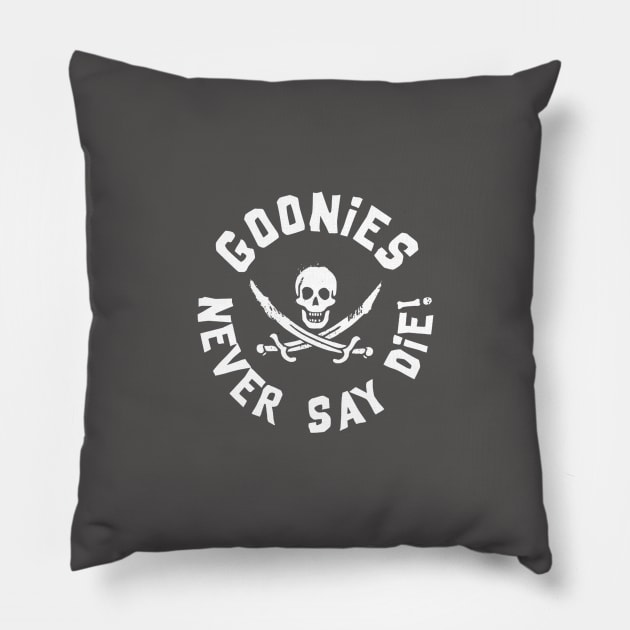 the goonies never say die merchandise Pillow by ylona