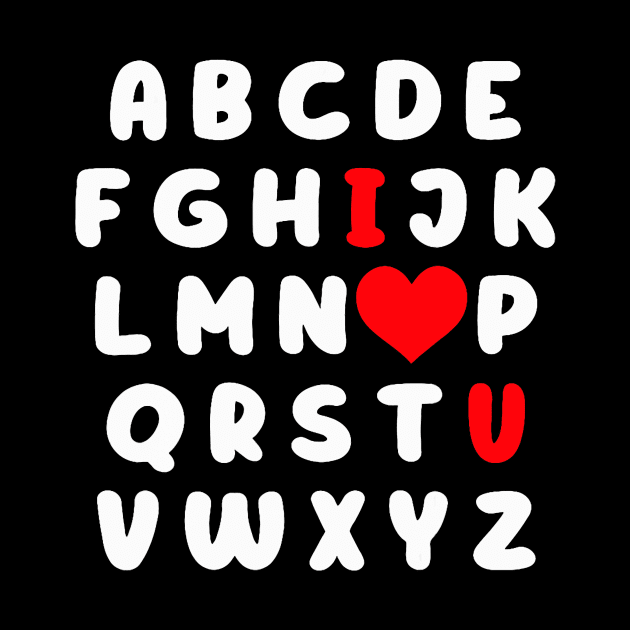 ABC Alphabet I Love You English Teacher Valentines Day by jadolomadolo
