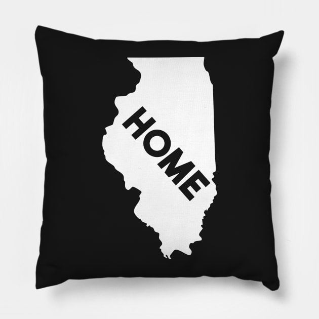 Illinois Is My Home Design. Graphic Illinoisan Tee Pillow by ghsp