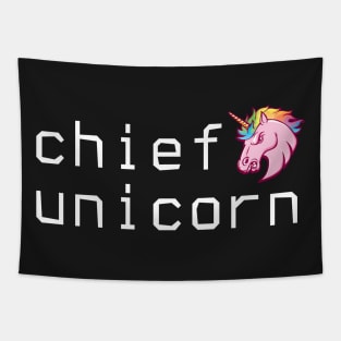 Chief Unicorn Tapestry