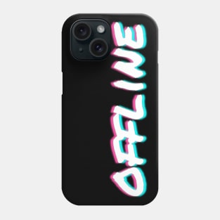 Offline Vaporwave Aesthetic Pastel 90s 80s Glitch Art Phone Case