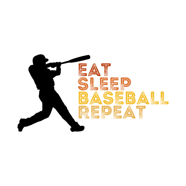 Eat Sleep Baseball Repeat by CoubaCarla