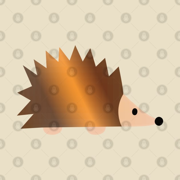 Shiny Brown Hedgehog by Hedgie Designs