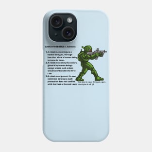 Asimov's Laws of Robotics Phone Case