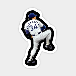 Fernando Valenzuela #34 Pitches Magnet