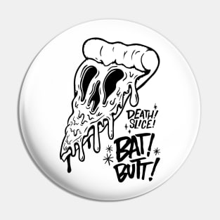 death slice bat butt skeleton creepy dead animation food pizza cream mozzarella art cool love Pin