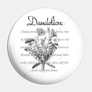 Lispe Dandelion with Definition Pin