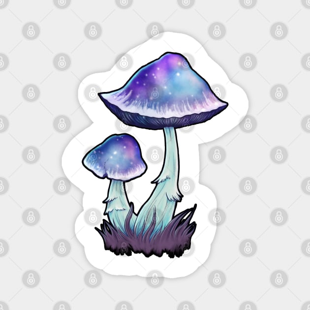 Space Shrooms Magnet by missyboque