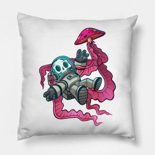 skull astronaut nr4 Pillow