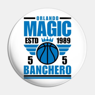 Orlando Magic Banchero 5 Basketball Retro Pin